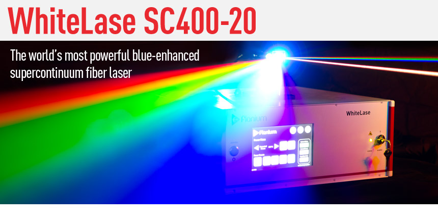 supercontinuum fianium"s whitelase supercontinuum lasers provide