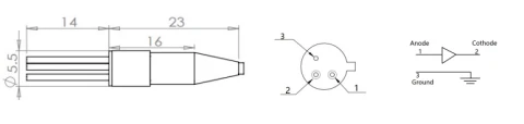 Ascentta Single Mode Fiber Photodiode (1250-1650nm) photo 2