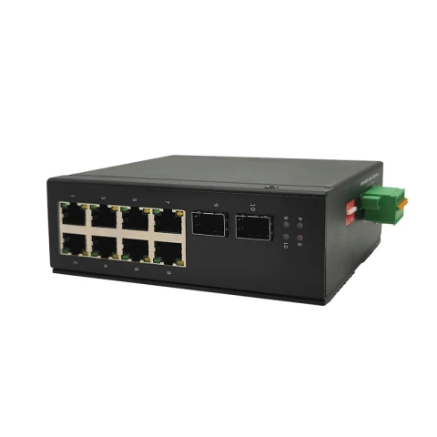 Hardened Unmanaged Gigabit Network 8 Port DIN PoE Switch photo 2