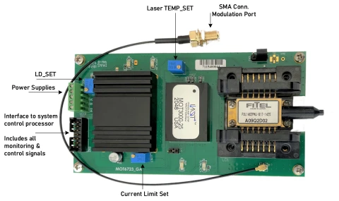 MOT6723GA Combined Laser driver, TEC controller, laser mount and heatsink photo 1