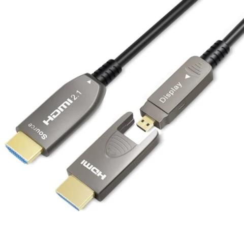 OEM Factory Wholesale Detachable 8K HDMI 2.1 AOC-Active Optical Cable-Armored-8K@60Hz 48Gbps photo 2