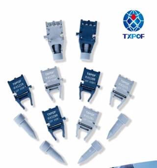 Industrial Fiber Optic Transceiver 650nm POF cable with transmitters and receivers for communication links